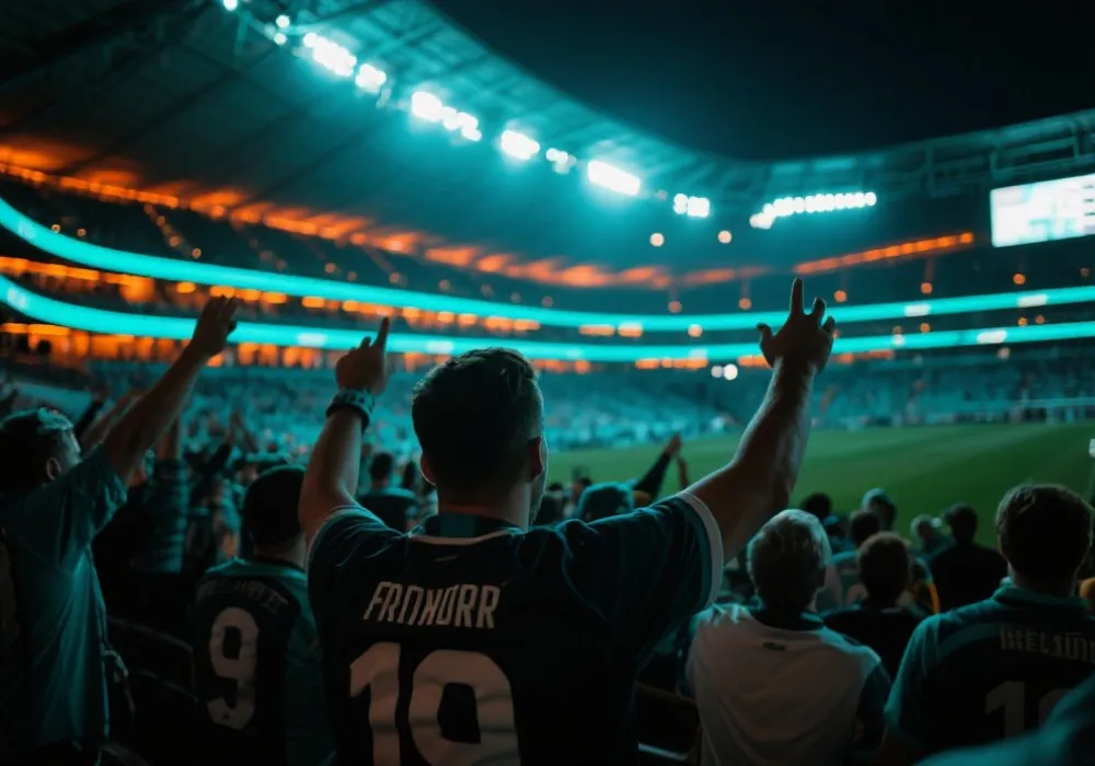 世界杯观赛与互动氛围示意图