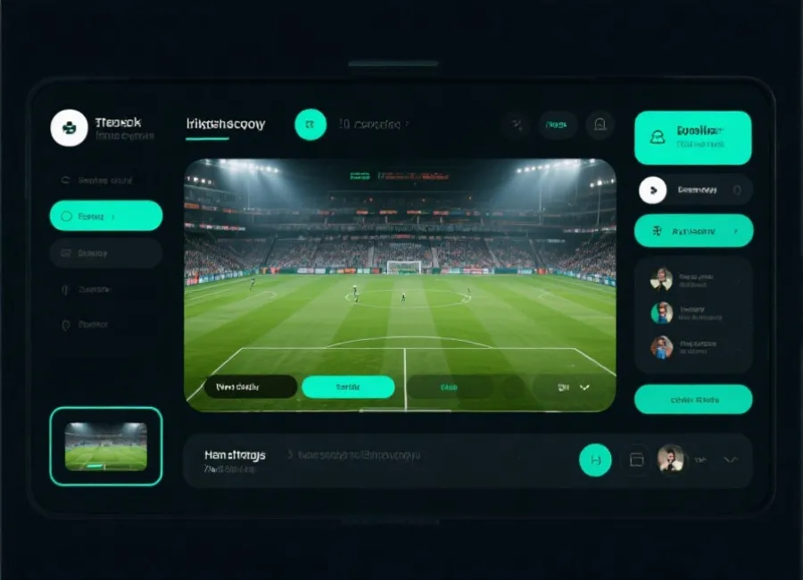 世界杯直播大厅界面示意图