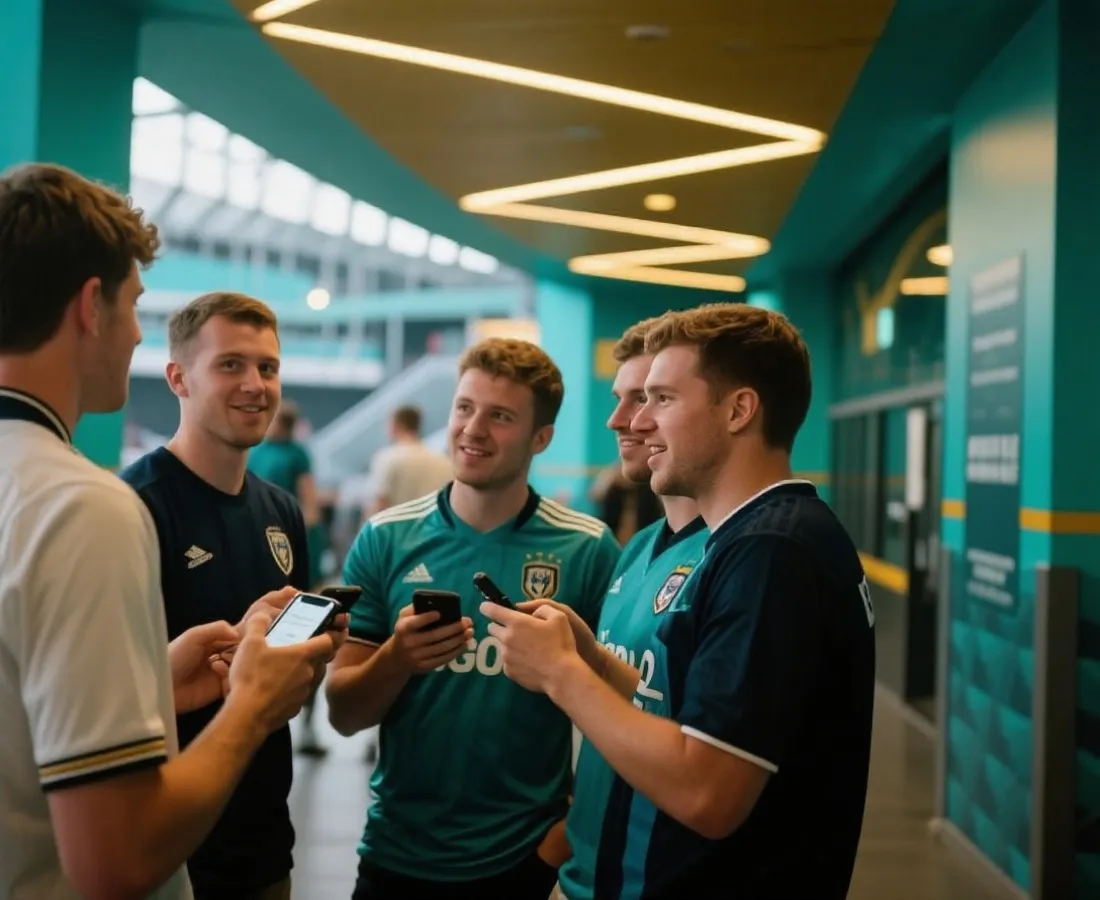 世界杯球迷互动场景示意图