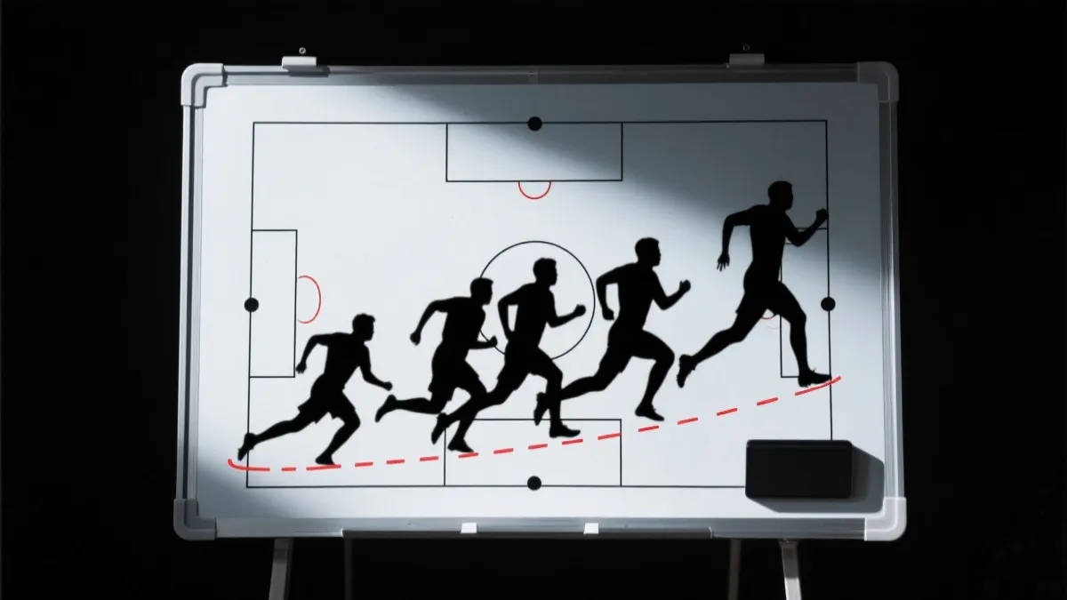 2026世界杯预选赛氛围视觉：战术板与球员跑位轨迹叠加，强调对抗与节奏